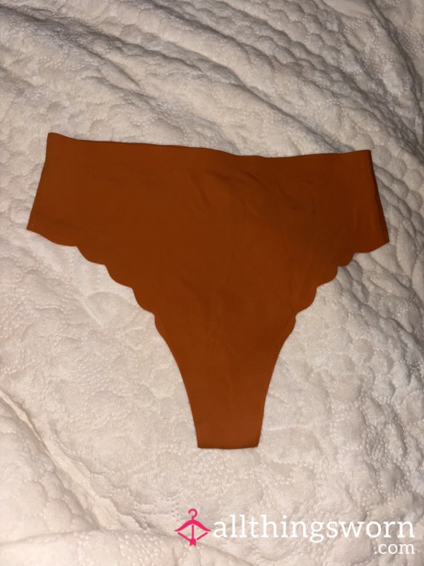Burnt Orange / Brown Seamless Thong