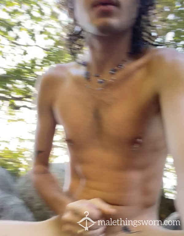 Busting A Nut Outside By The River