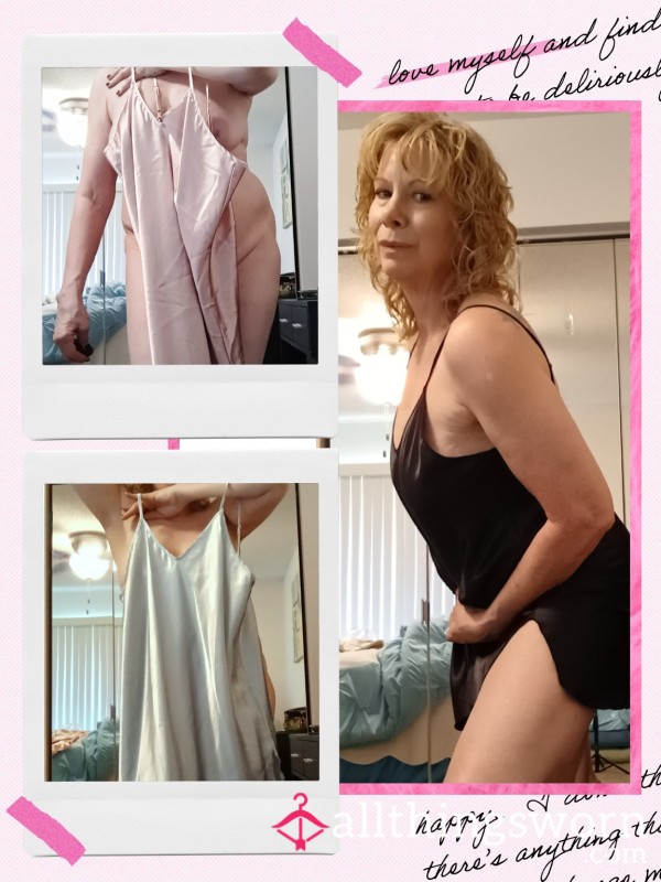 ✔️💲 BUY NOW Boudoir Satin Nightgown With Panty Add-on