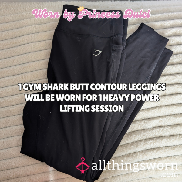 Bu*t Contour Gym Shark Leggings - Too Big For Me Now And Need A New Home!