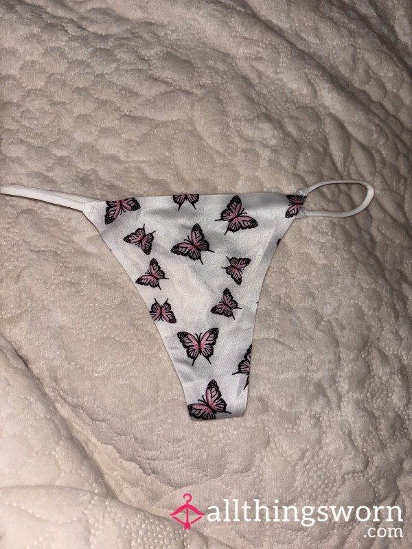 Bu*terfly Print Seamless Thong