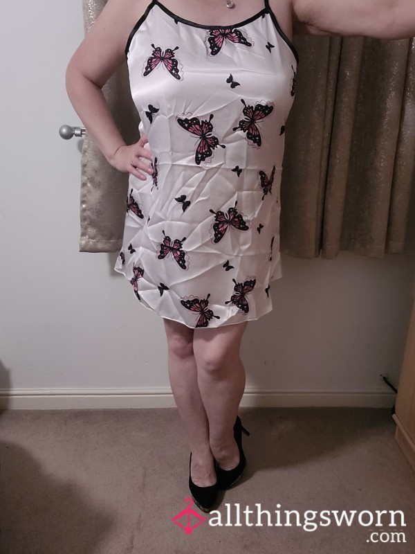 Bu*terfly Satin Nightie