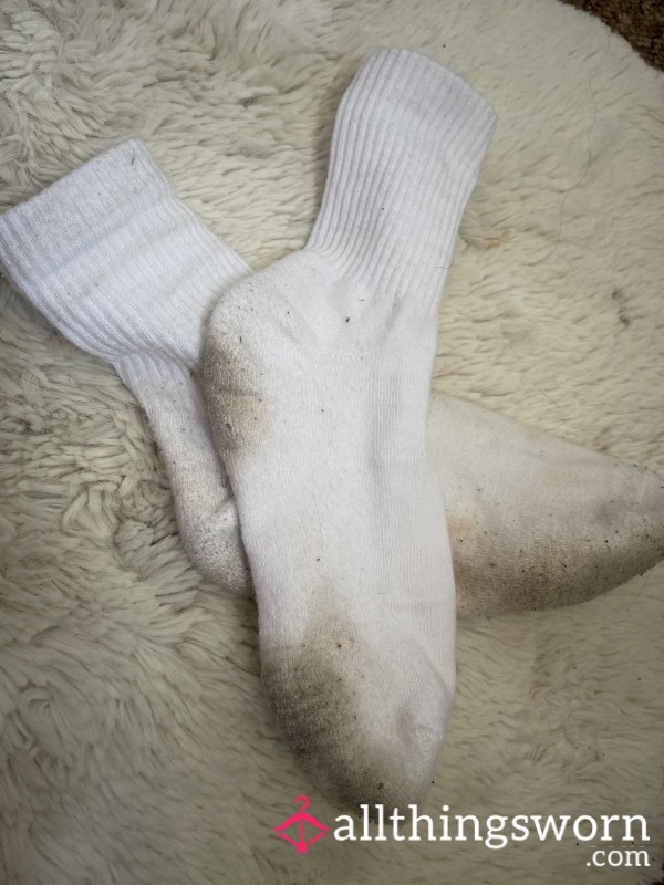 Buy It Now – Dirty White Gym Socks