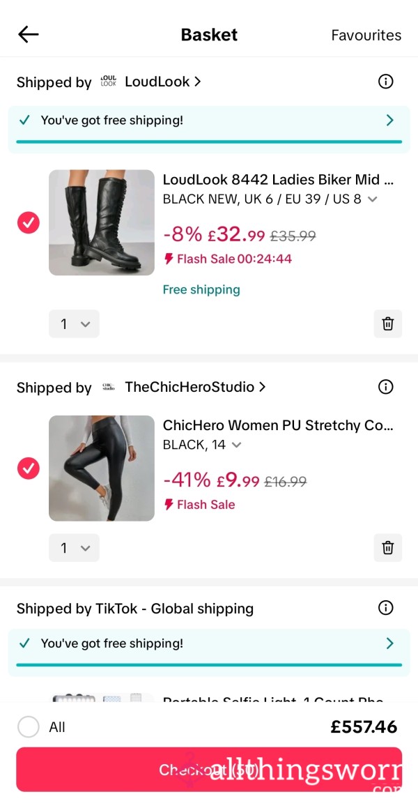 Buy Me My TT Shop Basket 🖤