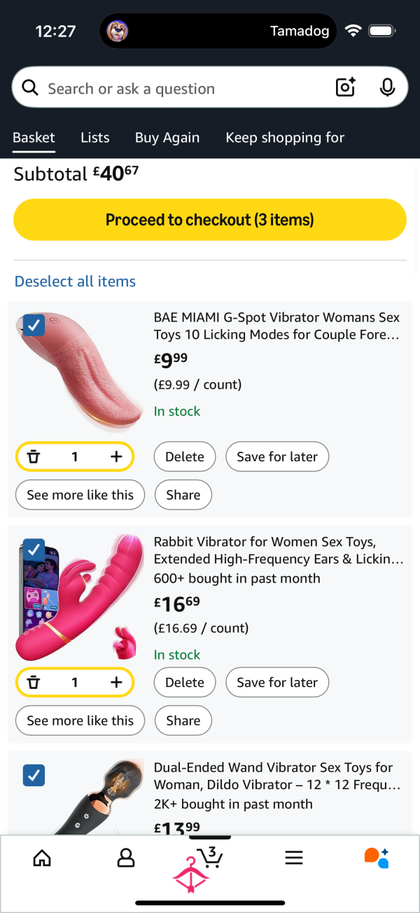 BUY MY BASKET LOSER!