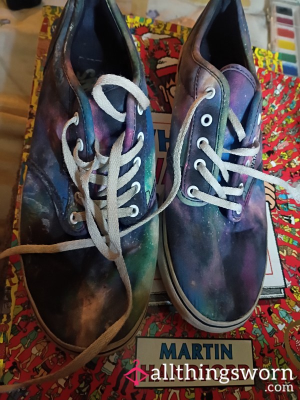 Buy My Fav Vans 🚐 Galaxy Colored Vans (Women's US 7.5) ☄️💫
