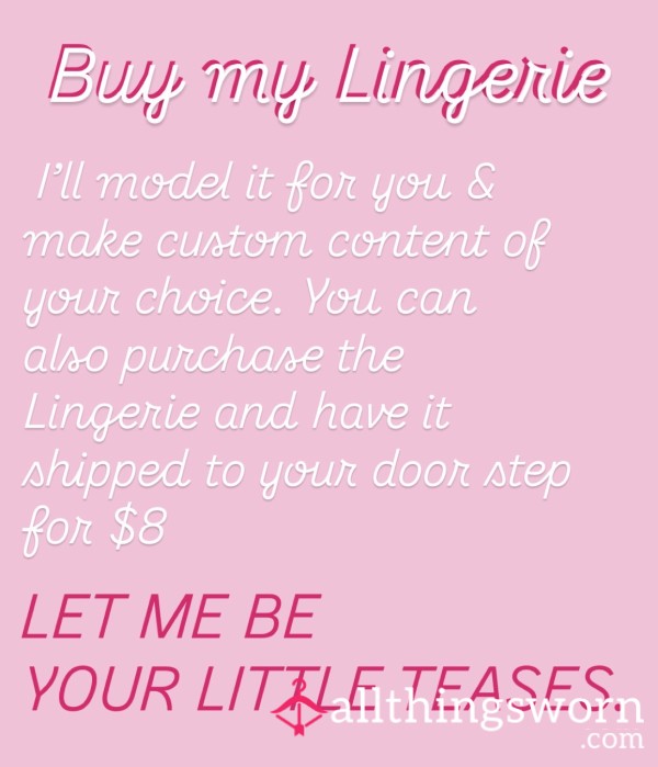 Buy My Lingerie