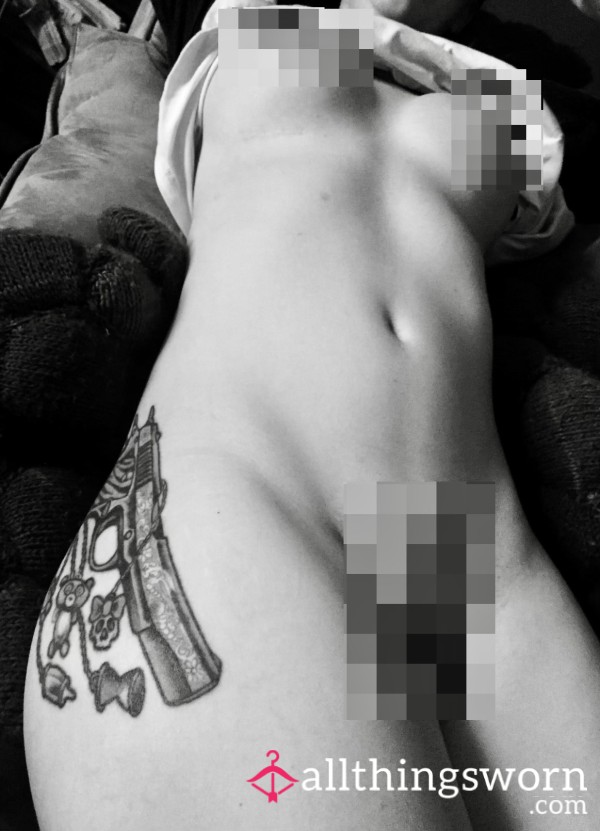 B&W Lounging On The Couch