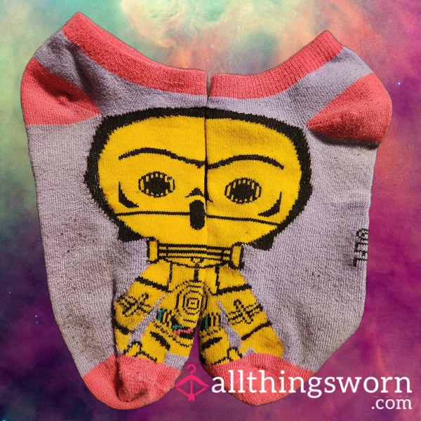 C-3PO Cuties – Galaxy’s Favorite No-Show Socks