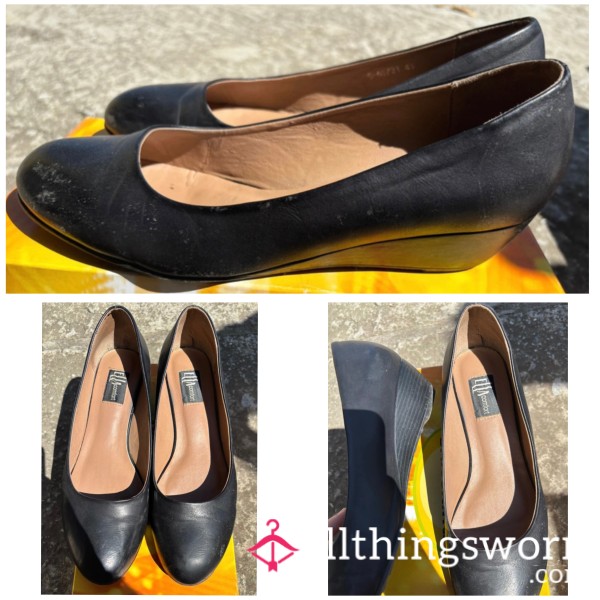 Worn Cabin Crew Shoes