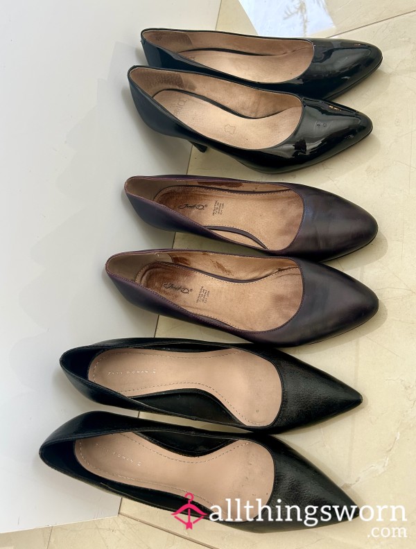 ✈️ Cabin Crew Worn Heels Bundle - 3 Pairs Left
