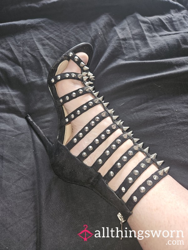 Cage Heels With Studded Detailing