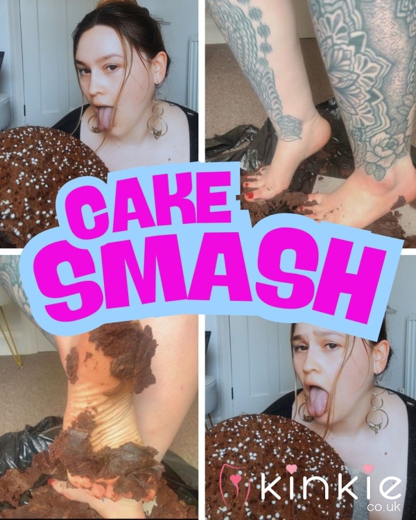 Cake Smash... Watch Me Lick, Sp*t & Crush It 😈