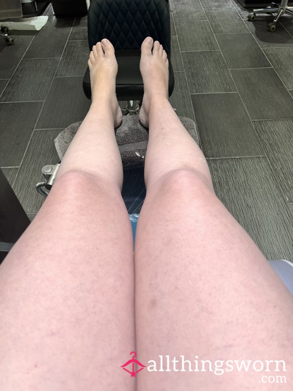 Calf Ma**age During Pedicure