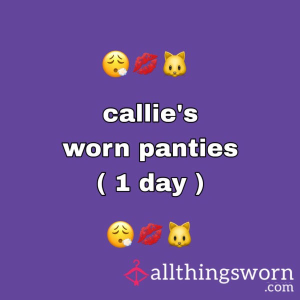 Callie's Navy Blue Worn Panties