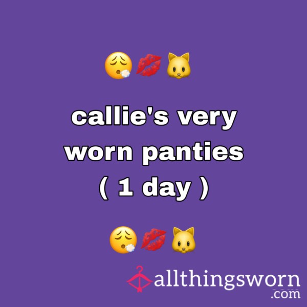 Callies Very Worn Green Panties