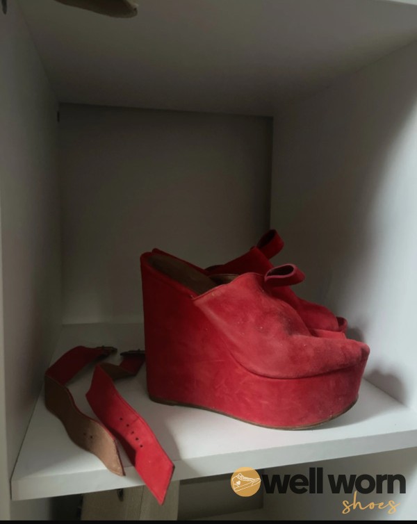 Calling All Wedgie Lovers! Size 4 Wedge Platforms Suede Mateial! ❤️
