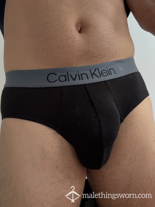 C*m Stained Calvin Briefs Black - Medium