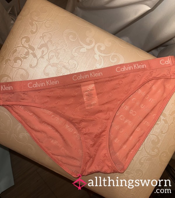 Calvin Klein Bikini - Cor*l Pink Panties- Request Wear Time