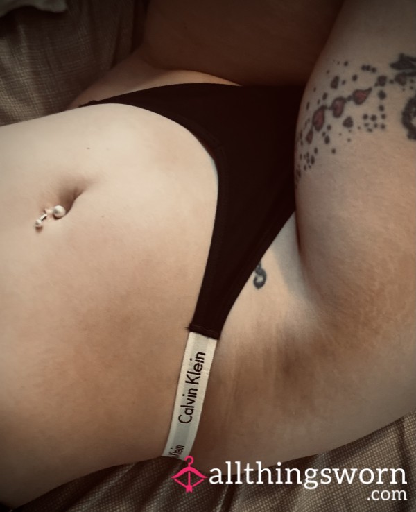 Calvin Klein Black And White Thong