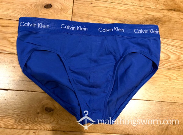 Calvin Klein Blue Hip Briefs (L) Ready To Be Customised For You!
