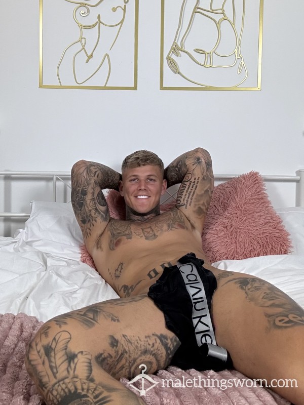 Calvin Klein Boxers Worn For 48 Hours With 3 Loads Of C*m On Them!