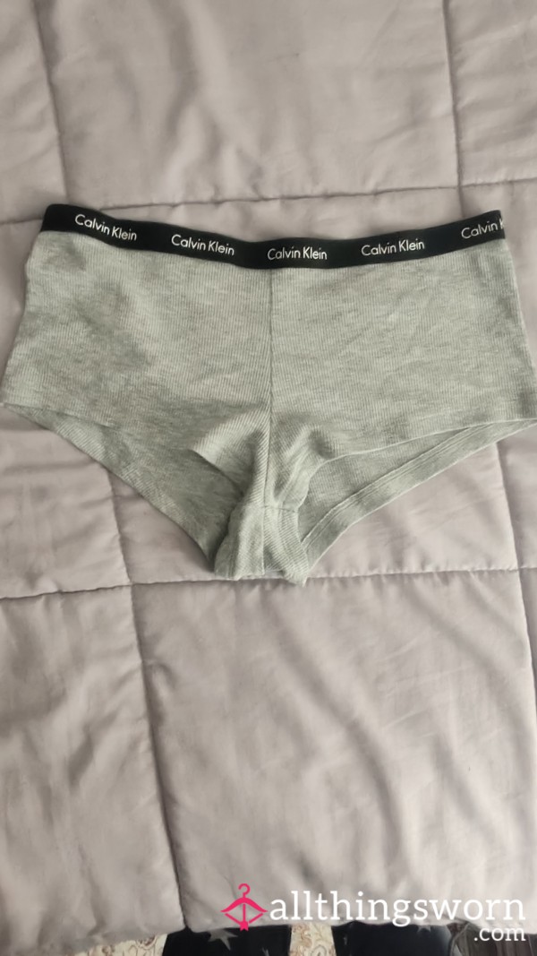 Calvin Klein Boyshorts, Very Cheeky, Very Comfy, 24hr Wear W Pic Proof.