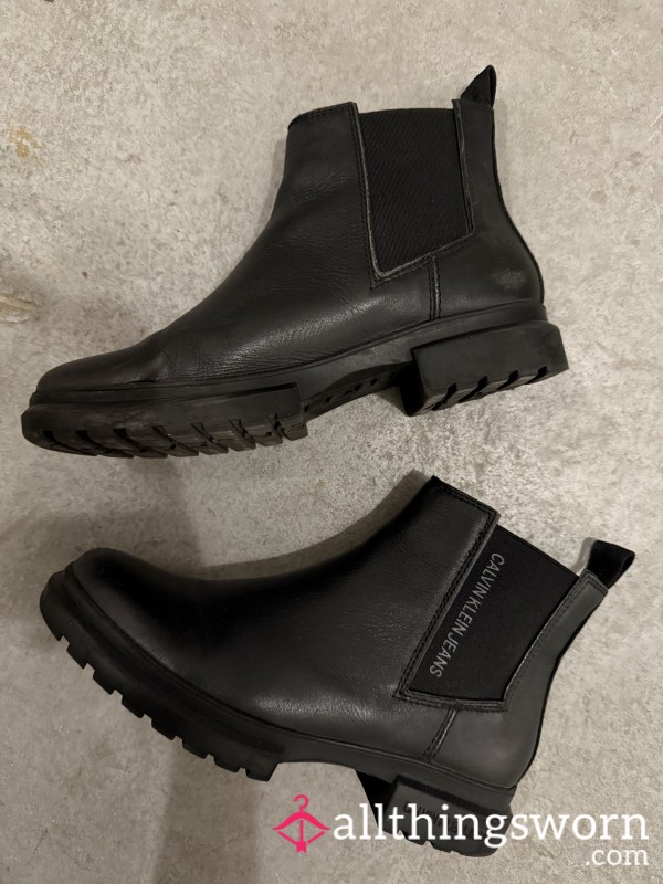 Calvin Klein Chelsea Boots, Worn For 4 Years