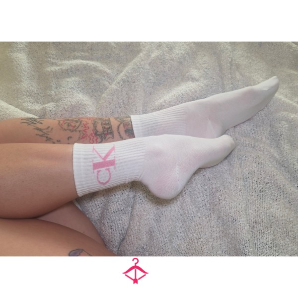 Calvin Klein CK White Logo Cotton Socks