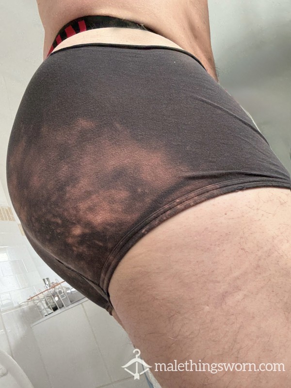 CALVIN KLEIN CKS DARK GREY/RED TRUNKS SWEATED & DESTROYED PAIR 💪🏽 🍑 💨 🍆🩲💧💧💧📦👃🏽🤪