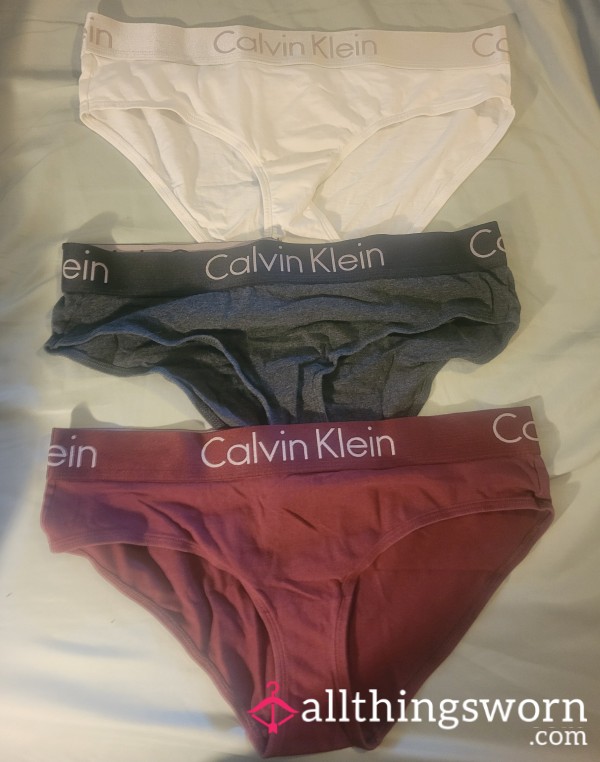 Calvin Klein Cotton Bikinis: Option To Bundle