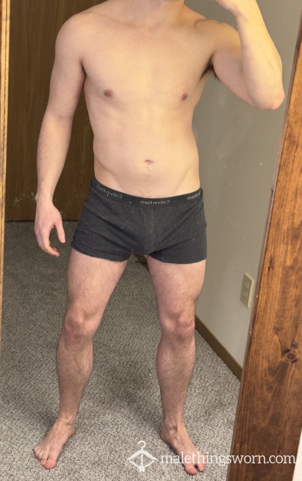 (SOLD)Calvin Klein Grey Boxers