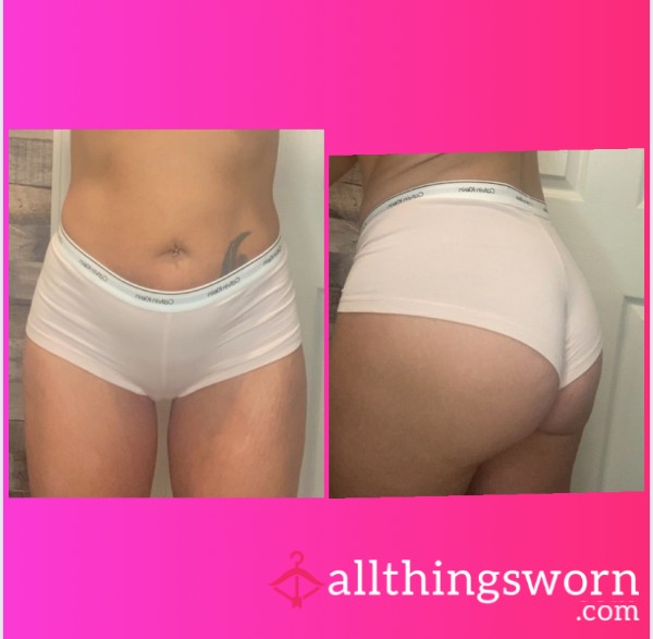 Calvin Klein Light Pink Cotton Boyshorts