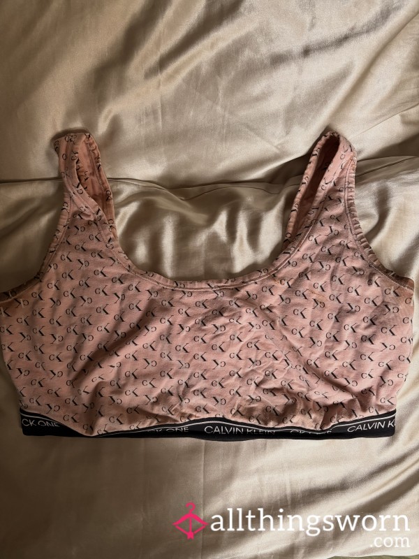 Calvin Klein, Lots Of Marks And Stains, Very Well-loved Bra