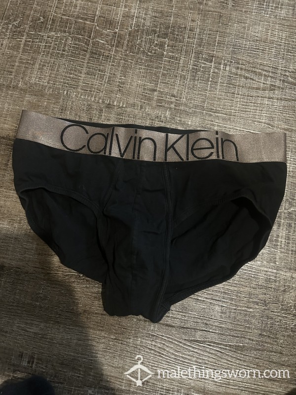 Calvin Klein Metallic Briefs Large