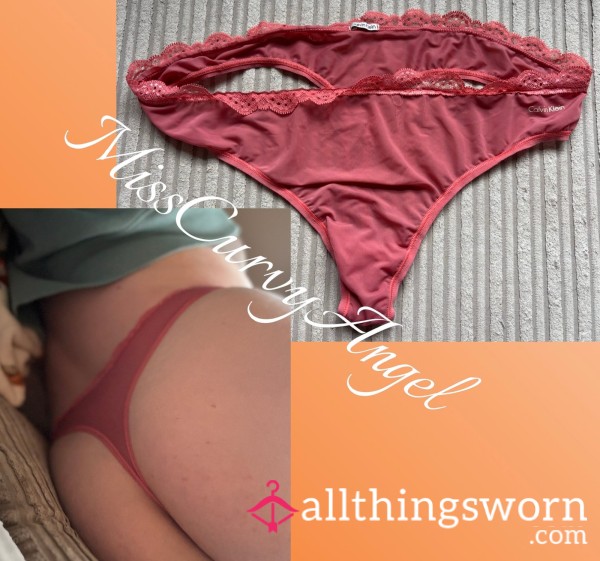 Calvin Klein Peachy Spandex Thong ( Postage Included)