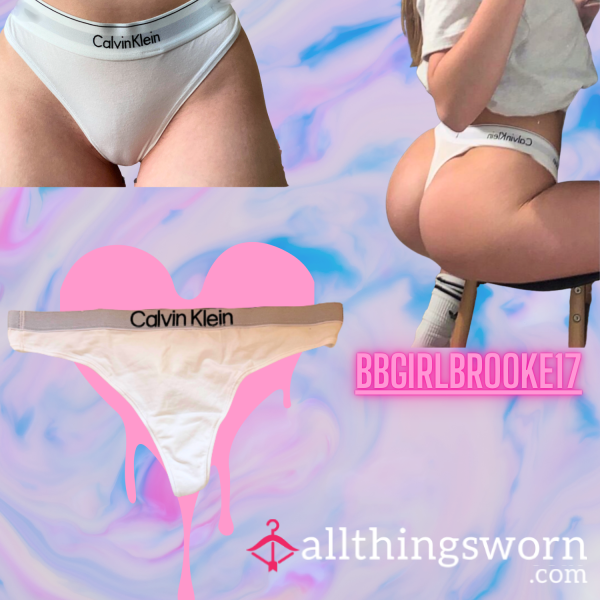 Calvin Klein Thong's My A** Chewed Up🩷💦