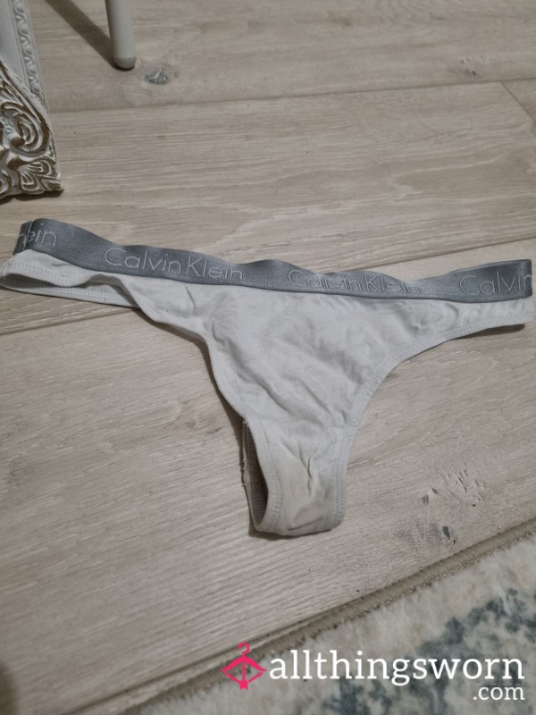Calvin Klein Thongs, Well Loved, Some Small Holes