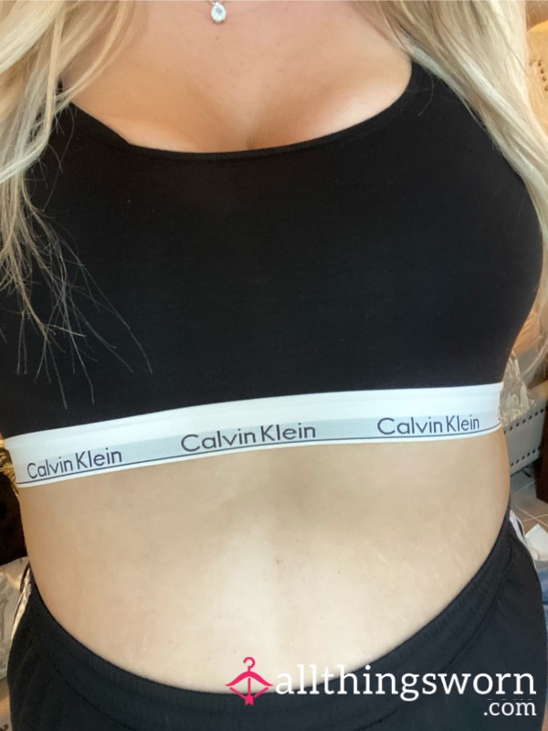 Calvin Klein Unlined Cotton Bralette With 24 Hours Of Wear & Workout Included