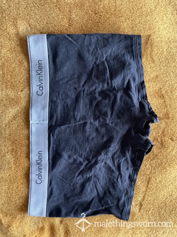 Calvin Kleins Black Ripped C* M Covered Boxers