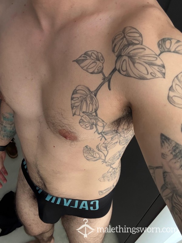 Calvin's With A Strong Smell Of After-Gym Sweat, P** And Leaking C*m.