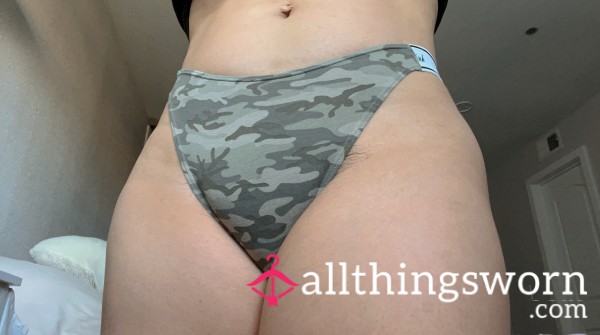 Camo Print VS Pink Thong - 2 Day Wear + Workout