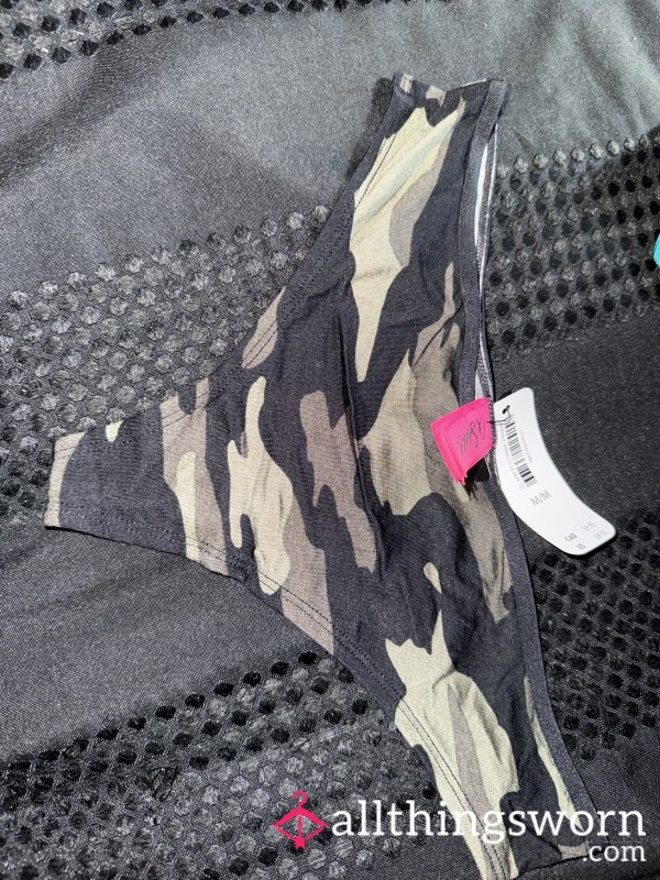 Camo Thong And Premade Video