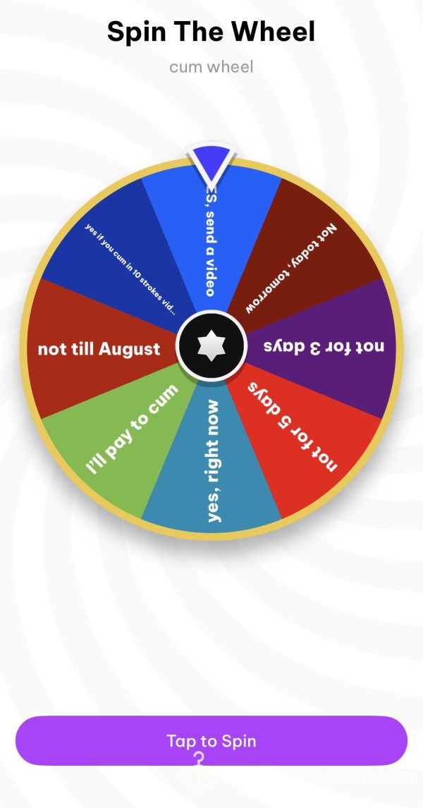 Can You C*m Wheel