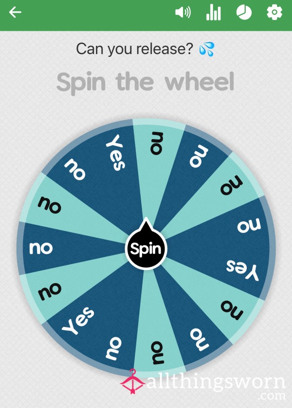 Can You Release? Spin The Wheel