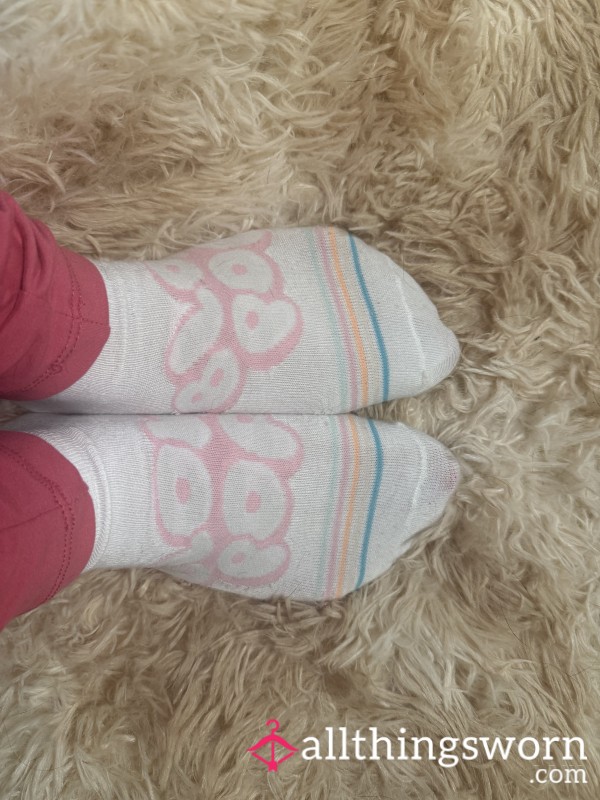 Candy, Stripes And Pokodot Ankle Socks