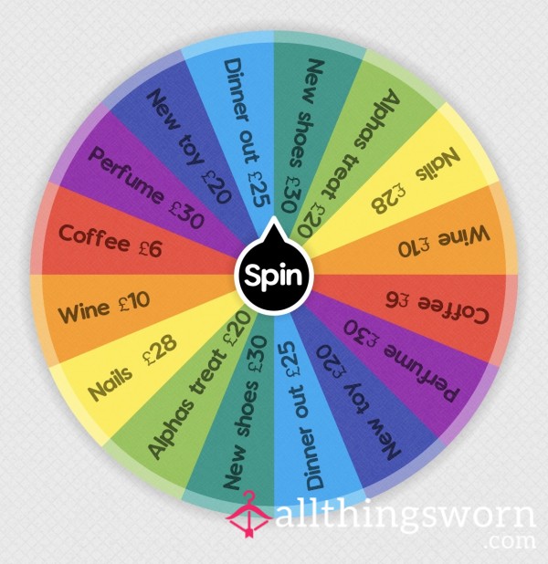 Can’t Decide How To Treat/tip Me? Spin The Wheel If You Dare 😈