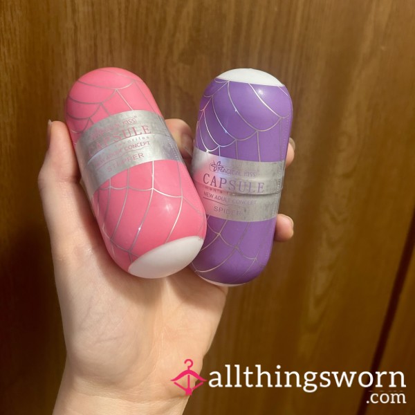 Capsule Silicone Masturbator Toys - $25 Filled With My Real Orgasmic Fluid - Custom Filling Videos Available For You! Fetish And Taboo Friendly - Free Tracked, Discreet US Shipping