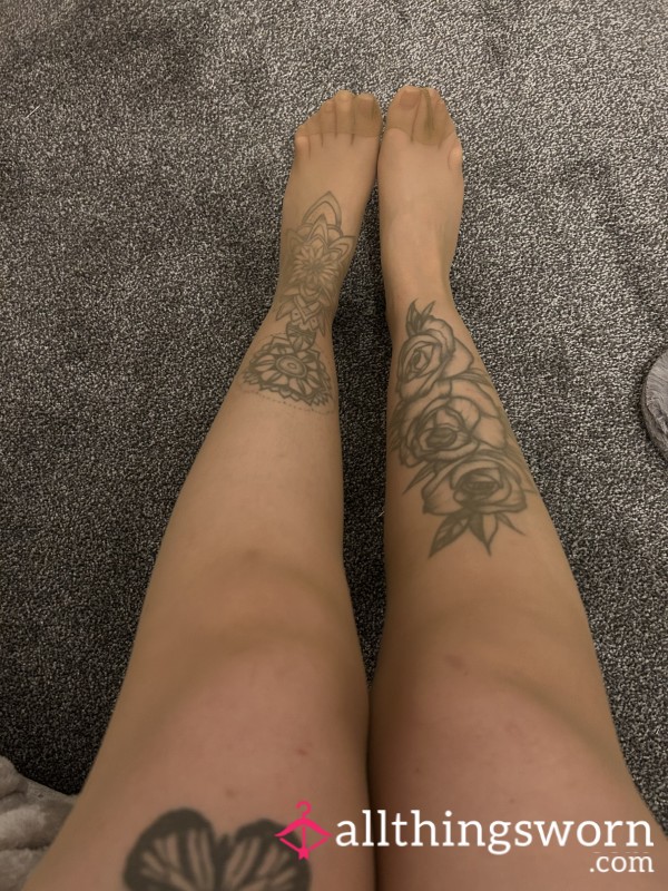 Caramel Coloured 10 Denier Matt Tights