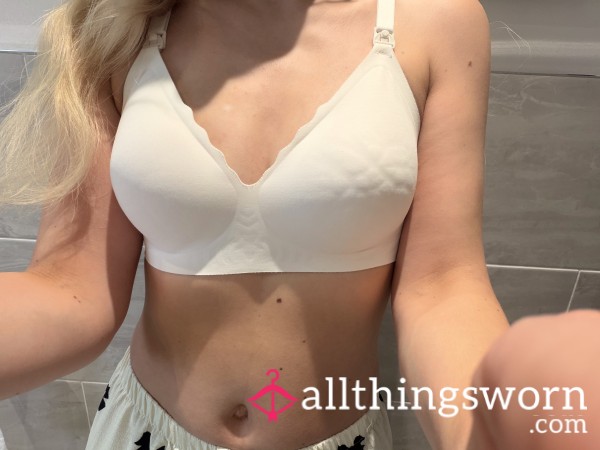 Cara’s White Maternity Bra